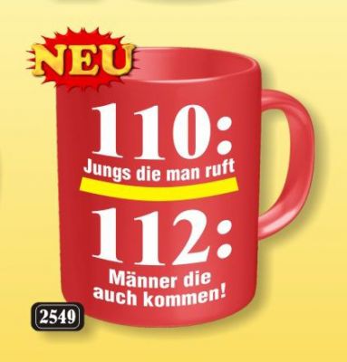 Tasse Feuerwehr in Geschenkkarton